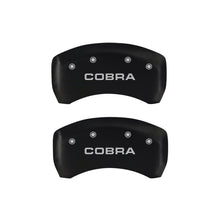 Load image into Gallery viewer, MGP Rear set 2 Caliper Covers Engraved Rear Cobra Red finish silver ch Caliper Covers MGP
