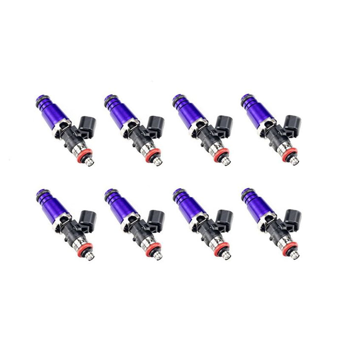Injector Dynamics 1700cc Injectors - 60mm Length - 14mm Purple Top - 15mm Lower O-Ring (Set of 8) Fuel Injector Sets - 8Cyl Injector Dynamics   