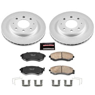 Power Stop 98-01 Hyundai Elantra Front Z17 Evolution Geomet Coated Brake Kit Brake Kits - Performance Blank PowerStop