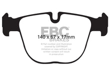 Load image into Gallery viewer, EBC 10+ BMW X5M 4.4 Twin Turbo Redstuff Rear Brake Pads Brake Pads - Performance EBC   
