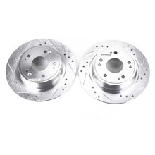 Load image into Gallery viewer, Power Stop 16-19 Acura ILX Rear Evolution Drilled &amp; Slotted Rotors - Pair Brake Rotors - Slot &amp; Drilled PowerStop   
