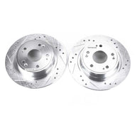 Power Stop 16-19 Acura ILX Rear Evolution Drilled & Slotted Rotors - Pair Brake Rotors - Slot & Drilled PowerStop   