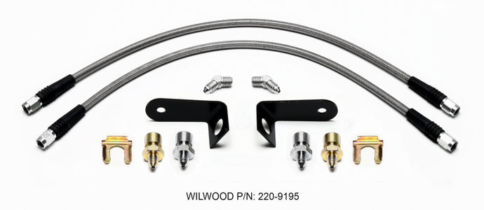 Wilwood Flexline Kit Front 1970-1973 Ford Mustang w/ FSL4 Caliper Brake Line Kits Wilwood
