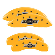 Load image into Gallery viewer, MGP 4 Caliper Covers Engraved Front RAM Engraved Rear RAMHEAD Yellow finish black ch Caliper Covers MGP
