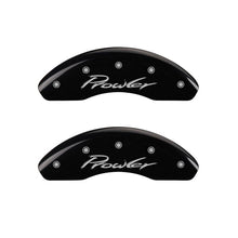 Load image into Gallery viewer, MGP 4 Caliper Covers Engraved Front &amp; Rear Prowler Black finish silver ch Caliper Covers MGP
