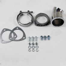 Load image into Gallery viewer, Granatelli 3.0in 304SS Turn Down w/V-Band &amp; Gaskets Exhaust Adapters Granatelli Motor Sports
