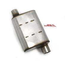 Load image into Gallery viewer, JBA Universal Chambered Style 304SS Muffler 13x9.75x4 2.5in Inlet Diameter Offset/Offset Muffler JBA
