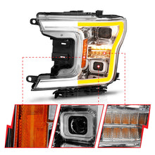 Load image into Gallery viewer, ANZO 18-20 Ford F-150 (w/o Fctry LED) Full LED Proj Headlights w/Light Bar Swtchbk Seq. Chrome w/Int Headlights ANZO
