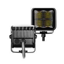 Load image into Gallery viewer, Go Rhino Xplor Blackout Series Cube LED Flood Light Kit (Surface/Threaded Stud Mnt) 2x2 - Blk (Pair) Light Bars &amp; Cubes Go Rhino   
