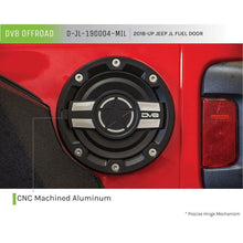 Load image into Gallery viewer, DV8 Offroad 2018+ Jeep JL Aluminum Fuel Door for 20-Pres Wrangler Fuel Caps DV8 Offroad
