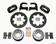 Wilwood Forged Dynalite Rear Drag Kit Drilled Rotor Chev 12 Bolt w C-Clips | 140-0263-BD