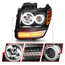 Load image into Gallery viewer, ANZO 2007-2012 Dodge Nitro Projector Headlights w/ Halo Black (CCFL) G2 Headlights ANZO
