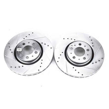 Load image into Gallery viewer, Power Stop 08-09 Volvo S60 Front Evolution Drilled &amp; Slotted Rotors - Pair Brake Rotors - Slot &amp; Drilled PowerStop
