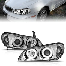 Load image into Gallery viewer, ANZO 2000-2004 Infiniti I30 Projector Headlights w/ Halo Chrome Headlights ANZO
