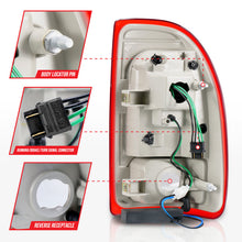 Load image into Gallery viewer, ANZO 1997-2004 Dodge Dakota LED Taillights Chrome Housing Red Lens Pair Tail Lights ANZO
