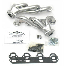 Load image into Gallery viewer, JBA 87-95 Ford F-150 5.0L SBF 1-1/2in Primary Silver Ctd Cat4Ward Header Headers &amp; Manifolds JBA
