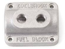 Load image into Gallery viewer, Edelbrock Fuel Block Dual Carburetor As Cast Carburetors Edelbrock
