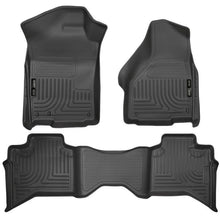 Load image into Gallery viewer, Husky Liners 09-12 Dodge Ram 1500 Quad Cab WeatherBeater Black Front &amp; Second Seat Floor Liner Floor Mats - Rubber Husky Liners
