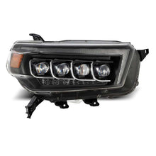Load image into Gallery viewer, AlphaRex 10-13 Toyota 4Runner NOVA LED Projector Headlights Plank Style Black w/Seq Signal/DRL Headlights AlphaRex
