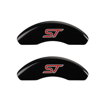 Load image into Gallery viewer, MGP 4 Caliper Covers Engraved Front &amp; Rear No bolts/ST Black finish silver ch Caliper Covers MGP
