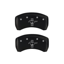 Load image into Gallery viewer, MGP Rear set 2 Caliper Covers Engraved Rear S197/Bar &amp; Pony Red finish silver ch Caliper Covers MGP
