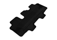 3D MAXpider 2011-2013 Kia Sorento 7-Seats Kagu 3rd Row Floormats - Black Floor Mats - Rubber 3D MAXpider   