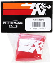 Load image into Gallery viewer, K&amp;N Drycharger Air Filter Wrap Red 6in Base ID x 5in Top ID x 6.5in Height Pre-Filters K&amp;N Engineering   
