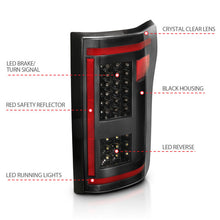 Load image into Gallery viewer, ANZO 15-17 Ford F-150 LED Taillights Black w/ Sequential Tail Lights ANZO
