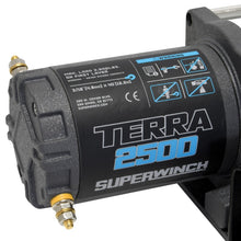 Load image into Gallery viewer, Superwinch 2500 LBS 12V DC 3/16in x 40ft Steel Rope Terra 2500 Winch - Gray Wrinkle Winches Superwinch
