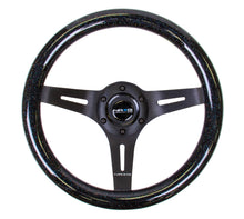 Load image into Gallery viewer, NRG Classic Wood Grain Steering Wheel (310mm) Black Sparkle w/Blk 3-Spoke Center Steering Wheels NRG
