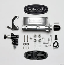 Load image into Gallery viewer, Wilwood HV Tandem M/C Kit w L/H Bracket &amp; Prop Valve - 1 1/8in Bore Ball Burnished Brake Master Cylinder Wilwood
