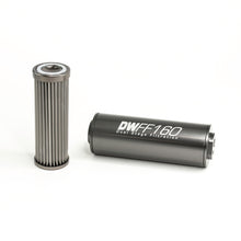 Load image into Gallery viewer, DeatschWerks Stainless Steel 10AN 10 Micron Universal Inline Fuel Filter Housing Kit (160mm) Fuel Filters DeatschWerks
