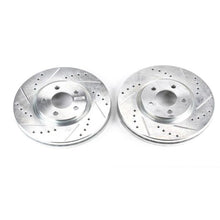 Load image into Gallery viewer, Power Stop 03-09 Chrysler PT Cruiser Front Evolution Drilled &amp; Slotted Rotors - Pair Brake Rotors - Slot &amp; Drilled PowerStop

