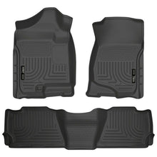Load image into Gallery viewer, Husky Liners 07-13 GM Escalade/Suburban/Yukon WeatherBeater Black Front &amp; 2nd Seat Floor Liners Floor Mats - Rubber Husky Liners
