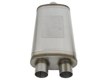 Load image into Gallery viewer, aFe MACHForce XP SS Muffler 3in Center Inlet / 3in Offset Outlet 22in L x 11in W x 6in H Body Muffler aFe
