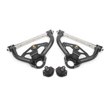 Load image into Gallery viewer, BMR 78-87 GM G-Body Non-Adjustable Upper A-Arms Delrin 0.5in Tall Ball Joint - Black Hammertone Control Arms BMR Suspension
