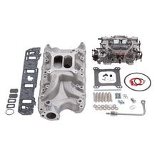 Load image into Gallery viewer, Edelbrock Manifold And Carb Kit Performer RPM Small Block Ford 289-302 Natural Finish Intake Manifolds Edelbrock
