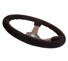 Load image into Gallery viewer, NRG Reinforced Steering Wheel (350mm / 3in. Deep) Blk Suede w/Blk BBall Stitch (Odi Bakchis Edition) Steering Wheels NRG
