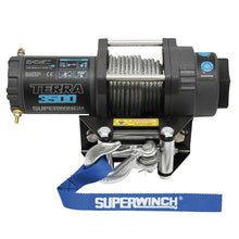 Load image into Gallery viewer, Superwinch 3500 LBS 12V DC 7/32 in x 32 ft Steel Rope Terra 3500 Winch - Gray Wrinkle Winches Superwinch
