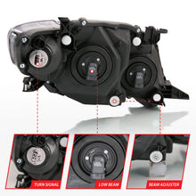 Load image into Gallery viewer, ANZO 2009-2010 Toyota Corolla Crystal Headlight Black Amber Headlights ANZO
