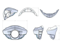 Load image into Gallery viewer, Burly Brand Touring Sport Fairing Tall Wind Deflectors Burly Brand   
