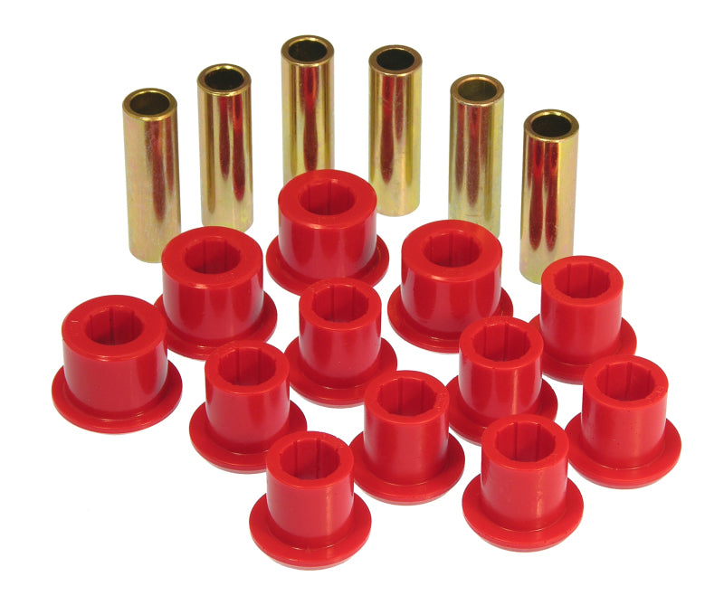 Prothane 98-08 Ford Ranger Rear Leaf Spring Bushings - Red Bushing Kits Prothane