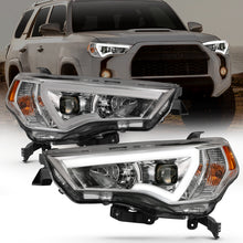 Load image into Gallery viewer, ANZO 14-18 Toyota 4 Runner Plank Style Projector Headlights Chrome w/ Amber Headlights ANZO
