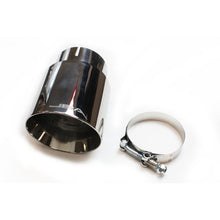 Load image into Gallery viewer, JBA 3in x 4in x 7-5/8in Double Wall Polished Chrome Tip - Clamp On Tips JBA
