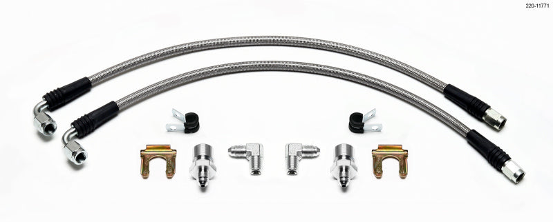 Wilwood Flexline Kit 2006-10 Magnum/Chrger/Challngr/300C Front Brake Line Kits Wilwood