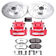 Power Stop 16-17 Subaru Crosstrek Front Z26 Street Warrior Brake Kit w/Calipers Brake Kits - Performance D&S PowerStop   