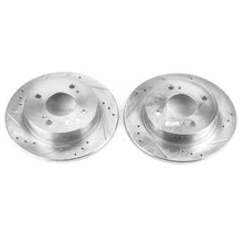 Load image into Gallery viewer, Power Stop 91-96 Infiniti G20 Rear Evolution Drilled &amp; Slotted Rotors - Pair Brake Rotors - Slot &amp; Drilled PowerStop   
