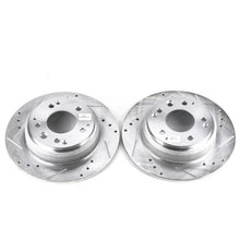 Load image into Gallery viewer, Power Stop 91-95 Acura Legend Rear Evolution Drilled &amp; Slotted Rotors - Pair Brake Rotors - Slot &amp; Drilled PowerStop   
