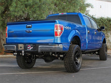 Load image into Gallery viewer, aFe MACHForce XP Exhaust 3in SS Dual Side Exit CB w/ Black Tips 11-14 Ford F150 EcoBoost V6-3.5L TT Catback aFe
