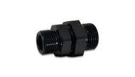 Vibrant -10AN to -10AN Male to Male Union Adapter - Anodized Black | 16984